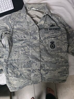 U.S. Air Force Digital Tigerstripe Utility Jacket - Gray Camo